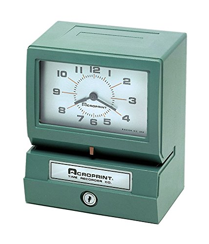 Acroprint Model 150 Heavy Duty Automatic Electric Print Standard Time Recorder - Month, Date, Hour, Minute