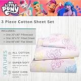 Franco My Little Pony Kids Luxury Bedding Super Soft Premium Cotton 3 Piece Sheet Set, Twin, (Officially Licensed Product)