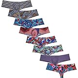 OROCOJUCO Men's Comfy Sports Underwear Guys Skimpy Boxer Briefs 1/2 Hip Coverage Design 8PCS/Lot L
