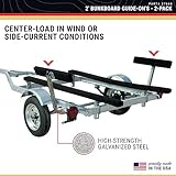 CE Smith - 27660 2-Foot Bunk Board Guide-On - Adjustable Boat Trailer with High-Grade Marine Carpet Fabric - Black 2'