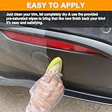 Black Trim Restorer -Liquid Plastic Restorer for Cars, Black Color with a Factory New Appearance, Detailing Supplies Conceal Scratches Tire- 8Oz