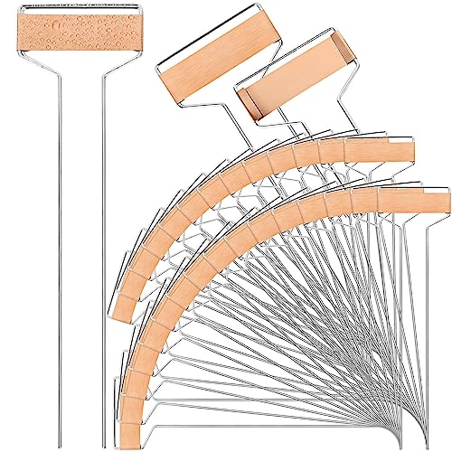 40Pack 10Inch Metal Plant Labels, Garden Plant Tags, Copper Garden Planting Markers for Seed Potted Herbs Flowers Vegetables (30 x 6.5 cm) - Weatherproof
