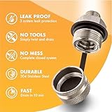 ValvoMax Oil Drain Valve - Quick Twist Oil Drain Plug for DIY Oil Changes At Home in 10 Minutes - No Tools, No Mess, No Cleanup - M16-1.50 Thread Size - Made in USA