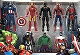 Marvel Avengers Action Figures - Iron Man, Hulk, Black Panther, Captain America, Spider Man, Ant Man, War Machine & Falcon! (8)