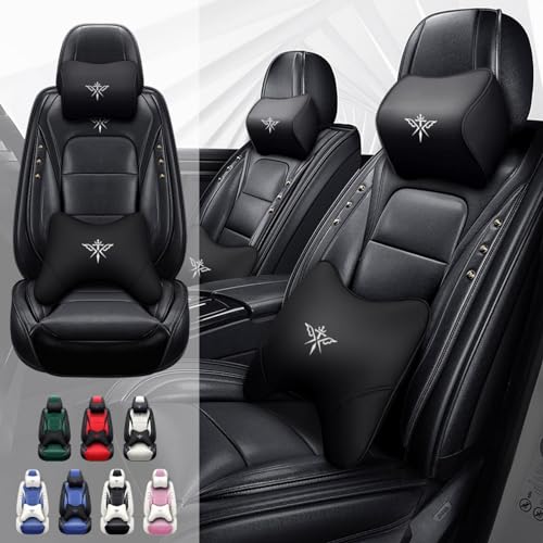 PANG DOU Seat Covers Custom Fit for Infiniti G25 G25X G35 G35X G37 G37X 2006-2013, Car Seat Cover Full Set, Automobile Interior(Black)
