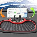 Multifunction Car Anti-Slip Mat Auto Phone Holder, Universal Multifunction Car Dashboard Mat with Phone Holder in Car, Anti-Slip Universal Phone Holder with Extra Large Pad for Phones Keys Gadgets