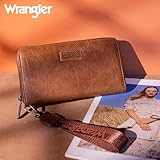 Wrangler Womens Wallet Wristlet Long Purse Designer Clutch Large Capacity Credit Card Holder for Women