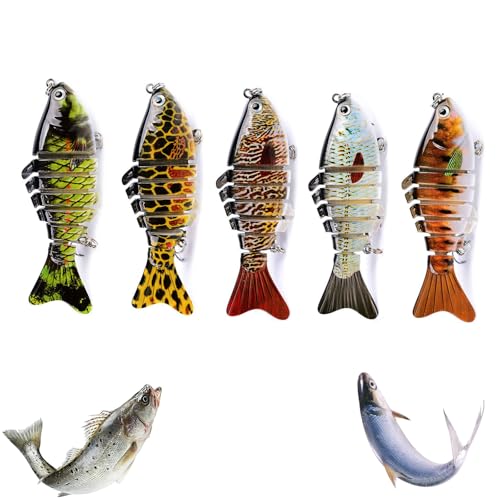 Probero Fishing Lure – 3D Bionic Bait for Freshwater & Saltwater, Attracts Bass, Walleye, and Trout (A)