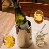 Enoluxe Wine Chiller - Elegant Champagne Bucket, Insulated Bottle Cooler Bucket to Keep Wine and Champagne Chilled without Ice, Fits Any Single Bottle 750 ml