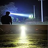 ODEAR Super Bright Headlamp Rechargeable LED Spotlight with Battery Powered Headlight for Garden Outdoor Camping Fishing (Large)