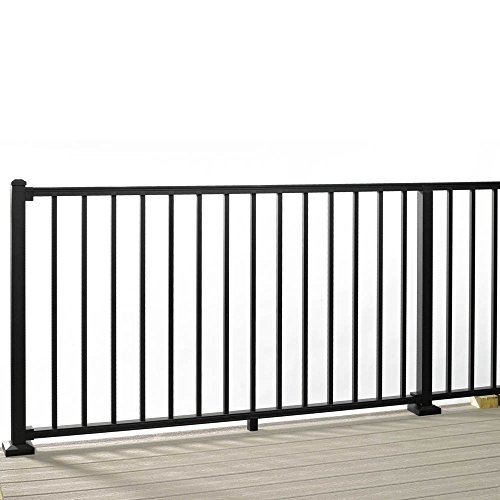 Trex Reveal Aluminum Rail Kit with Square Balusters - 6' x 36" - Charcoal Black