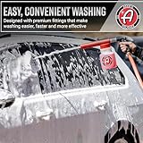 Adam's Premium Foam Gun Car Wash Sprayer - Connects to Garden Hose for Car Washing, No Pressure Washer Required, Use Snow Foam Blaster with Car Soap, Shampoo or Detergent