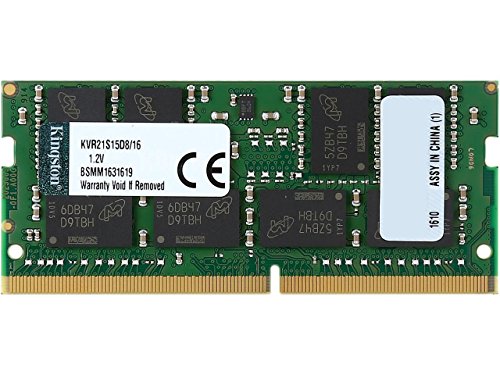 Kingston ValueRAM 16GB 2133MHz DDR4 Non-ECC CL15 SODIMM 2Rx8 Laptop Memory (KVR21S15D8/16)