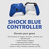 Xbox Wireless Controller Shock Blue - Wireless - Bluetooth - USB Series X, Series S, One, PC, Android, iOS, Tablet - Shock Blue