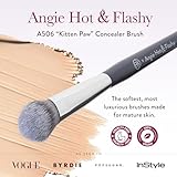 BK BEAUTY BRUSHES - ANGIE HOT & FLASHY A506 CONCEALER - Viral "Kitten Paw" Face Brush - Under-Eye Concealing and Contouring - Makeup Brushes