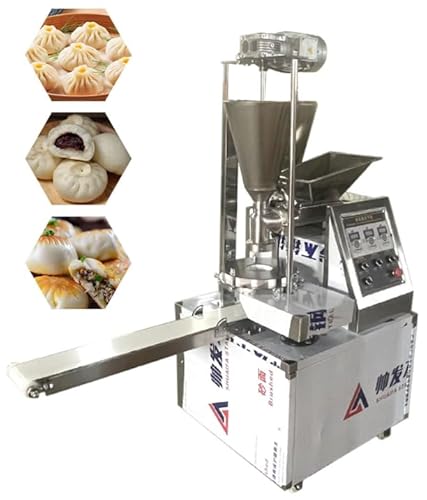 Koalalko Commercial Automatic Steamed Stuffed Bun Machine with 5 molds,Baozi Making Machine,Meat Momo Maker-110V,Bun 0.88oz-5.29oz(25g-150g),Capacity:500 to 3000Pcs/Hour