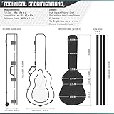 Savior Equipment Ultimate Guitar Case Tactical Rifle Carbine Shotgun Storage Hard Case Pistol Gun Transportation Carrier, Fit Up to 45" Firearm, 3 Layers of Foam Included, Lockable Design