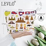 LEVLO Cambodia Travel Cosmetic Bag Cambodia Souvenir Gift Southeast Asia Theme Zipper Pouch Bag Thai Merch (Cambodia)