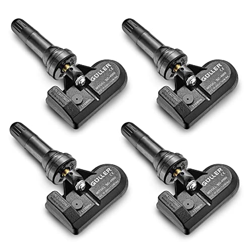 GULLER TPMS 433MHz Tire Pressure Sensor 4-Pack | Preprogrammed for Certain Mercedes-Benz or Dodge Vehicle Models | Replacement for A0009050030 56029398AB | Snap-in | SC-9398-4