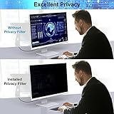 [2 Pack] Computer Privacy Screen 27 Inch for 16:9 Widescreen Monitor, Removable Eye Protection Anti Glare Blue Light Filter, Anti Scratch Computer Monitor Privacy Shield 27 In