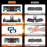 Push up Board: Heavy-Duty Strength Training Tool for Perfect Pushups. 9-in-1 Multi-Color Push Up Board System, Sturdy and Durable Design for Home Gym Workouts. Ideal for Men and Women