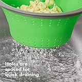 OXO Good Grips Silicone Collapsible Strainer, 2 Quart,Green