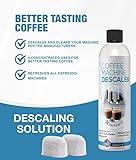 CleanEspresso - Breville Cleaning Kit - 40 Breville Compatible Cleaning Tablets + 2 Espresso Machine Water Filters + 2-Use Descaler - Espresso Machine Accessories