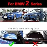 MCARCAR KIT Real Carbon Fiber Mirror Cover Caps for BMW F20 F22 F23 F30 F31 F32 F33 F36 F87 M2 X1 E84 Replacement Rearview Mirrors Caps Factory CNC Moulding (Carbon Fiber)