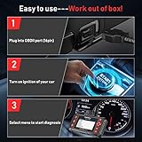 FOXWELL Car Scanner NT604 Elite OBD2 Scanner ABS SRS Transmission, Check Engine Code Reader for Cars and Trucks, Diagnostic Scan Tool with SRS Airbag, Automotive Diagnostic Tool with Live Data