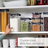 Rubbermaid Brilliance 14-Piece Food Storage Container Set with Scoops, Airtight, BPA-Free, for Kitchen and Pantry Organization