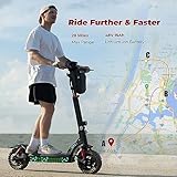 isinwheel GT2 Electric Scooter Adults 11" Off Road Tires, 1000W Motor E-Scooter Up to 37 Miles Long Range, 28 MPH Top Speed, Foldable Scooter for Adults, Turn Signal & Dual Suspension