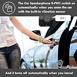 VeoPulse Car Speakerphone B-PRO 2B Hands-Free kit, 6W Hi-Fi Speakers, with Bluetooth Automatic multipoint Cellphone Connection