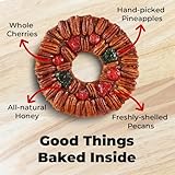 Collin Street Bakery DeLuxe® Fruitcake in Collectible Gift Tin - 101 Regular Size 7” Cake with Pecans, Cherries, Pineapple, Papaya, Raisins, & Honey