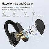 DACOM Open Ear Headphones Bluetooth 5.3, True Wireless Open Ear Earbuds ENC Clear Talk with 16.2mm Dynamic Drivers 45Hrs Playtime Wireless Earbuds Long-Lasting Comfort Sport Earbuds for Workouts Black