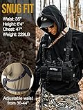 OneTigris Chest Rig, MOLLE Chest Rigs Tactical Chest Rig Dangler Pouch Utility Admin Pouch IFAK Medical Organizer EDC for Outdoor Hunting Shooting Hiking