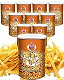 Better Made Potato Sticks 5oz Canister - (Sweet BBQ, 12 Can Tray) Shoestring Potato Sticks - Gluten Free - Crunchy, Crispy Snack from Fresh Potatoes - Resealable Lid