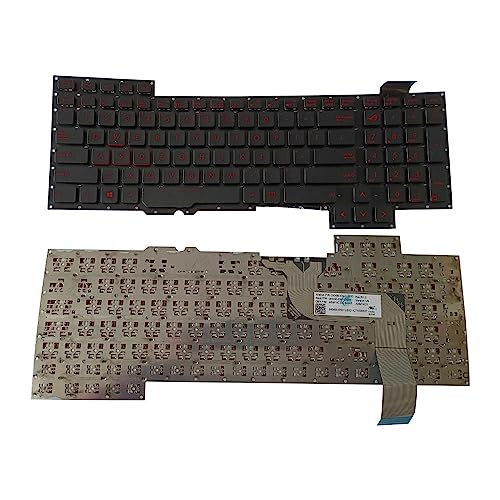 JYJMDMG Laptop Parts New France for ASUS ROG G751 G751J G751JM G751JT G751JY NoBacklight Black Notebook Laptop Keyboard(US English)