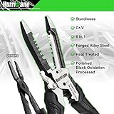 HURRICANE 6-in-1 Wire Stripper Tool, Wire Strippers, Crimping Tool, Wire Cutter Stripping Tool, Multifunctional Electrical Pliers for Cable Stripper, Wire Crimper(8-18 AWG Solid, 10-20 AWG Stranded)