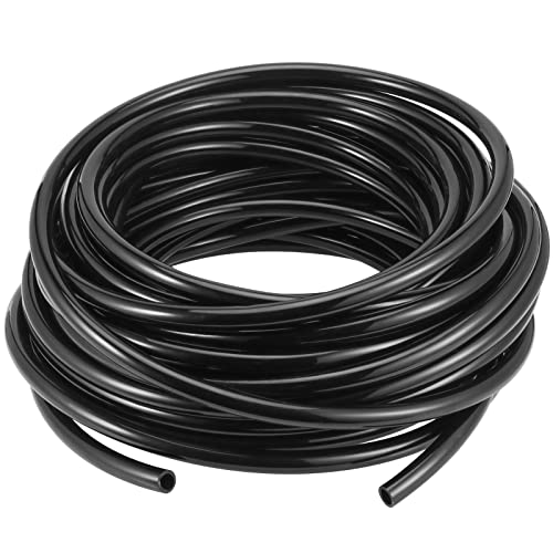 PU Polyurethane Tube, SEHOI 65.5 FT x 1/2 Inch OD Pneumatic Tubing Pipe, Black PU Line Hose Tube, Pneumatic Air Line for Air Compressor Fitting, Fluid Transfer, Air Brake System