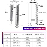 60L Liquor Brewing Distillation Fermentation Equipment Red Copper Double Tower Distiller Home Brewing Mashine