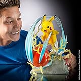 Pokemon Pikachu Deluxe Collector Statue Figure - Light FX - Collector Statue Pikachu - Authentic Details Collectibles for Fans Everywhere