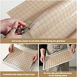 Silicone Baking Mat Roll 16IN*5FT Free Cutting, Non-Slip Pastry Mat, Non-Stick Reusable Air Fryer Liner, Oven Liners, Counter Mat, Freeze Dryer Mat, Easily Cut to Size Fit All Ovens Pans Tins Dishes