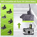 Adapter for Dyson V7 / V8 Vacuum Cleaner for RYOBI 18V Battery Convert to for Dyson V7 & V8 Vacuum Cleaner, for Battery 18-Volt HP High Capacity PBP2005 P194 P193 PBP2004 for Animal+ Fluffy