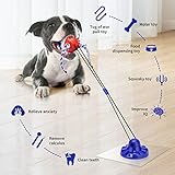 ULEFIX Dog Toys for Aggressive Chewers Interactive Dog Toys, Suction Cup Dog Toy Tug of War Indestructible, Dog Puzzle Toys Treat Food Dispensing Ball, Dog Enrichment Toys