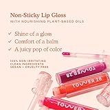 Tower 28 ShineOn Milky Lip Jelly, PISTACHIO, Non-Sticky, Hydrating Vegan Lip Gloss in Milky Nude Pink, Moisturizing Apricot and Raspberry Seed Oil, Clean, Cruelty Free