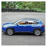 Scale car Model 1:18 for Corolla Cross SUV Alloy Car Model Diecast Metal Static Display Car Model Ornaments Put in Bedroom Suitable for Display