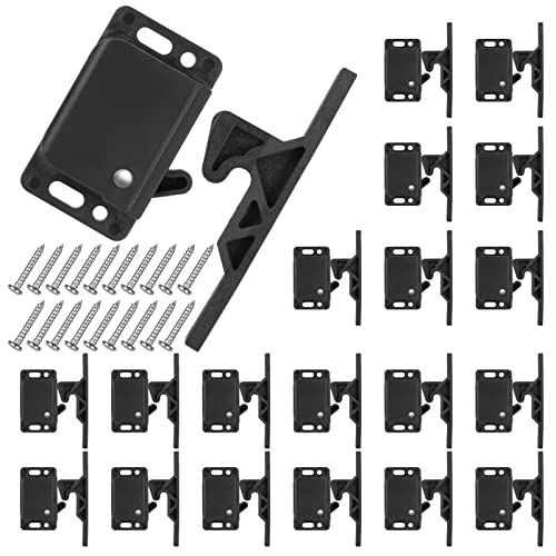 20 Pack Cabinet Door Latch RV Drawer Latch 10 LBS Pull Force RV Drawer Latches and Catches, Push to Close Grabber Catches for RV, Camper, Trailer, Motor Home, Kitchen, Motorhomes, Boats