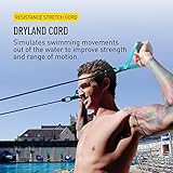 FINIS Dryland Cord - Resistance Training Exercise Bands to Improve Strength and Flexibility - Resistance Stretch Bands for All Ages and Abilities - Medium, Green