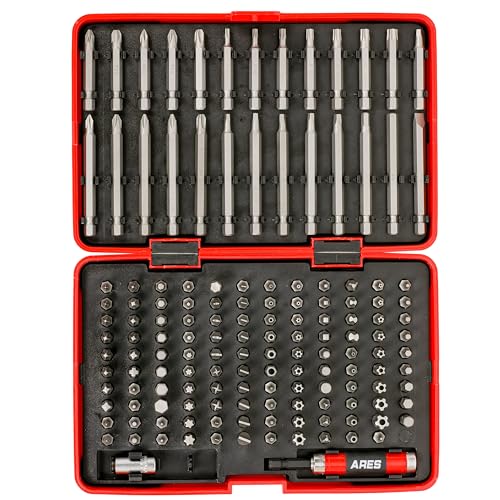 ARES 31018-147-Piece Master Security Bit Set – Phillips, Robertson, Tamper Hex and Torx Bits, Specialty Bits, and More – Bit Set Includes Bit Holder and Coupler for Maximum Versatility