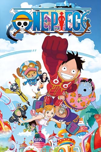 BUY ART FOR LESS Officially Licensed One Piece - Egg Head Art Poster - 24 x 36 Inch - Decorative Print - Poster Paper - Ready to Frame